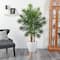 5ft. Areca Palm Tree in White Planter with Stand